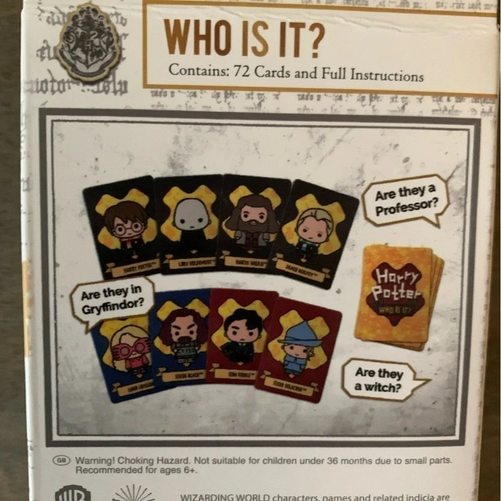 Harry Potter Who is It Guessing Game